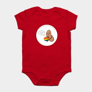 Philly Pride Flag: Inclusive Bean Baby Bodysuit